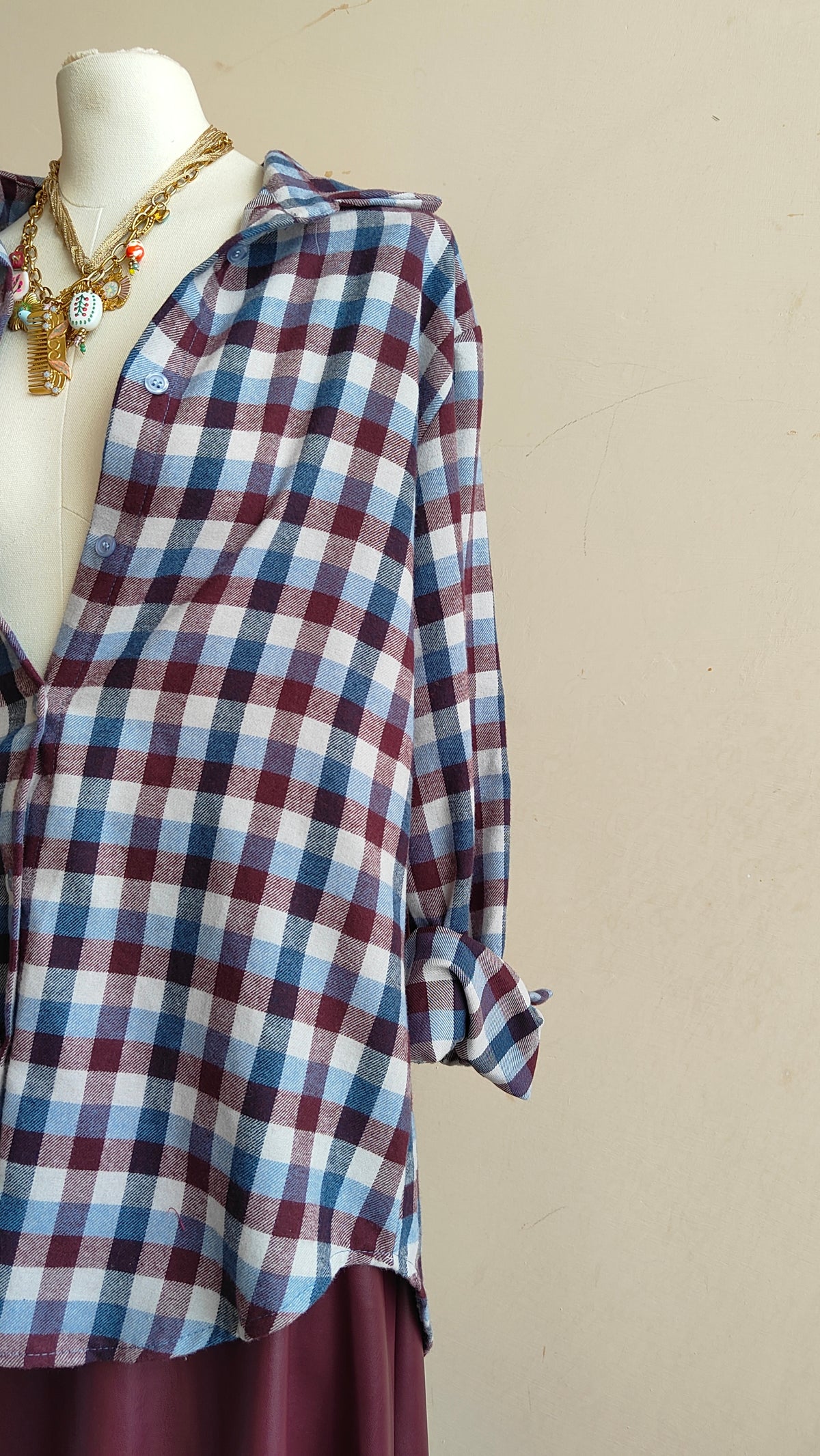 CAMICIA CHECK OVERSIZE