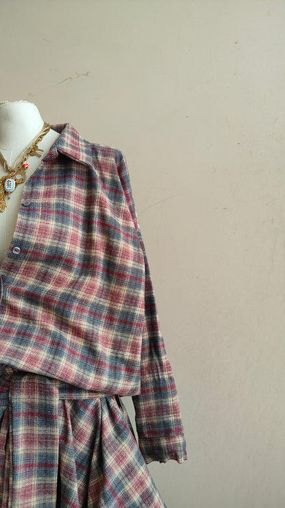 COMPLETO CHECK – CAMICIA & GONNA ASIMMETRICA