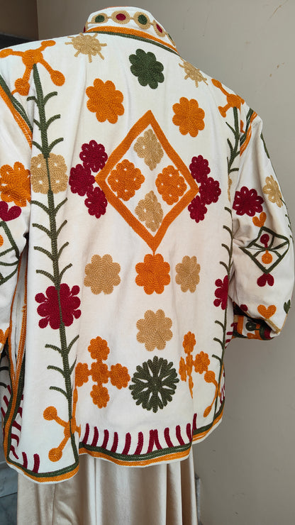 Giacca Boho con Tasche Laterali