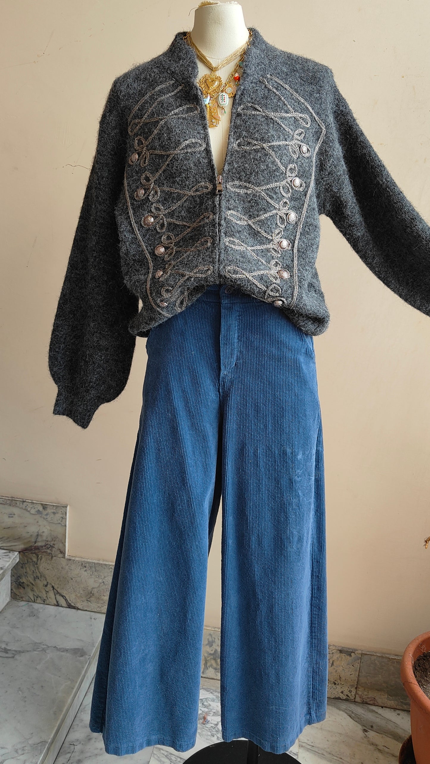 Cardigan Militaire
