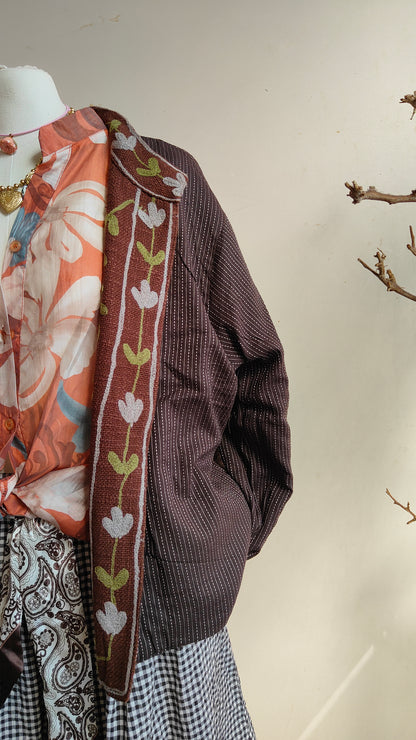 Giacca Boho tasche Canapa