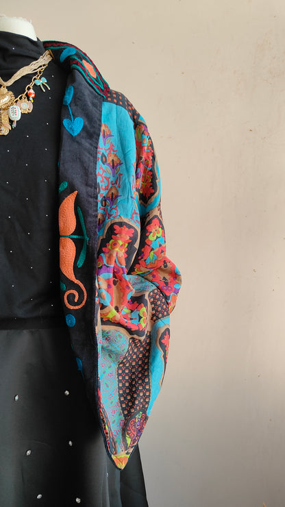 Giacca Boho con Tasche Laterali