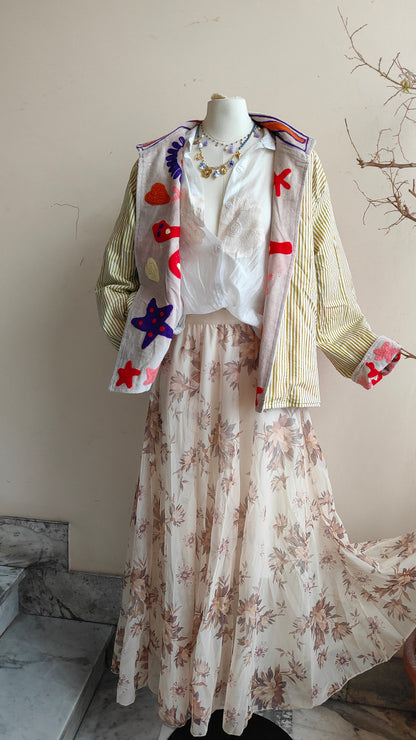 Giacca Boho con Tasche Laterali