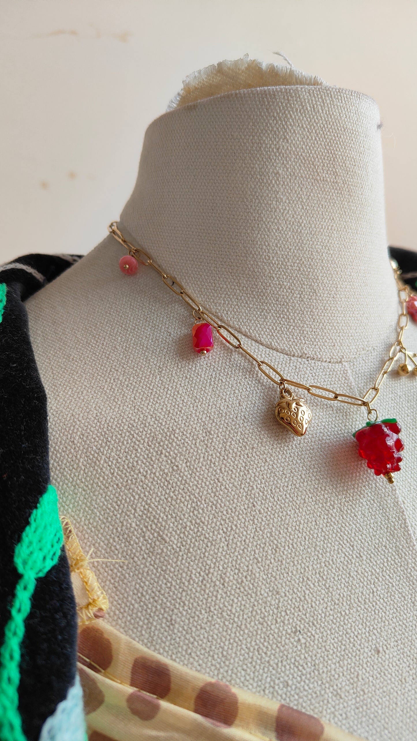 Collana set Lampone