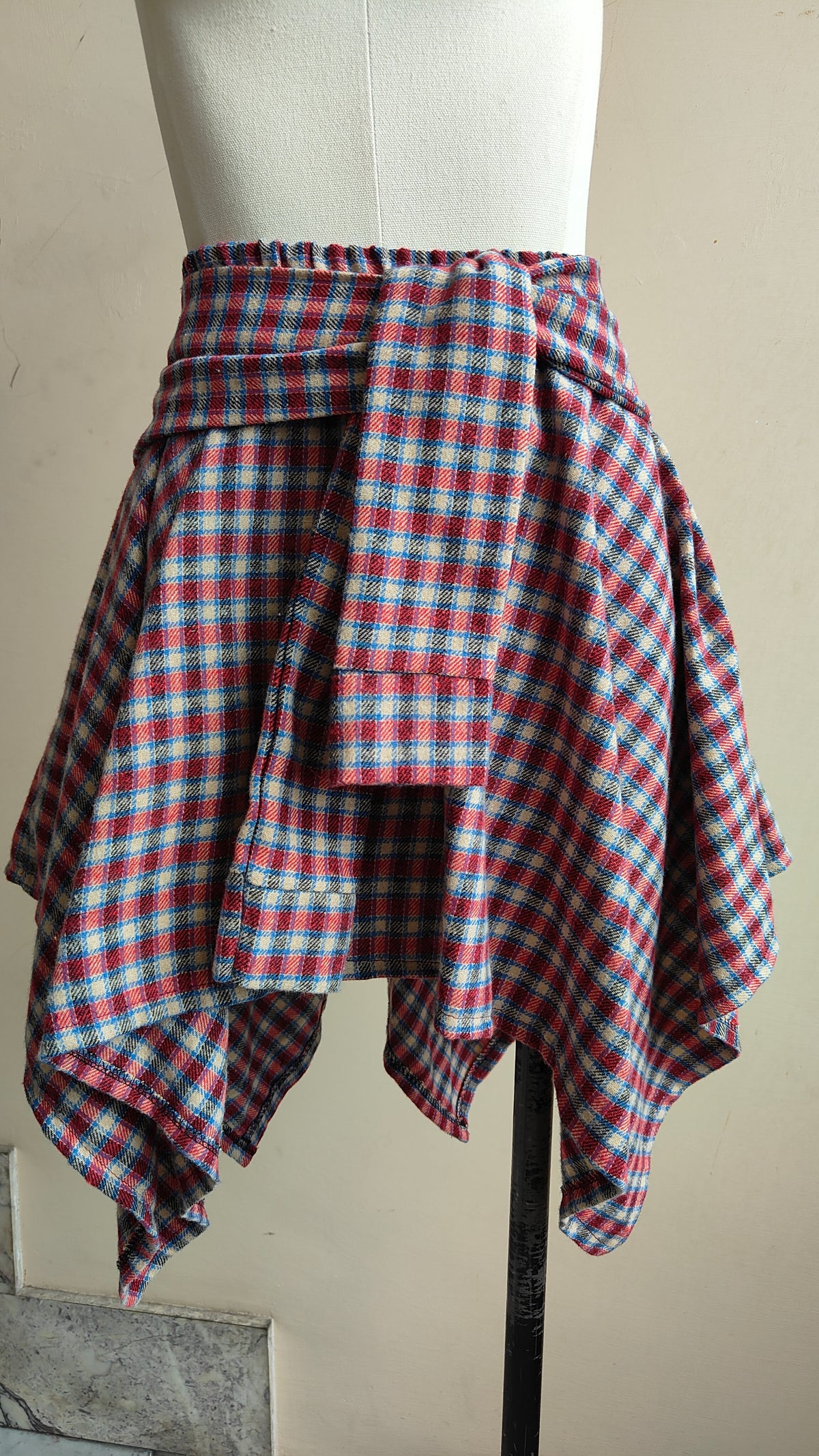 COMPLETO CHECK – CAMICIA & GONNA ASIMMETRICA