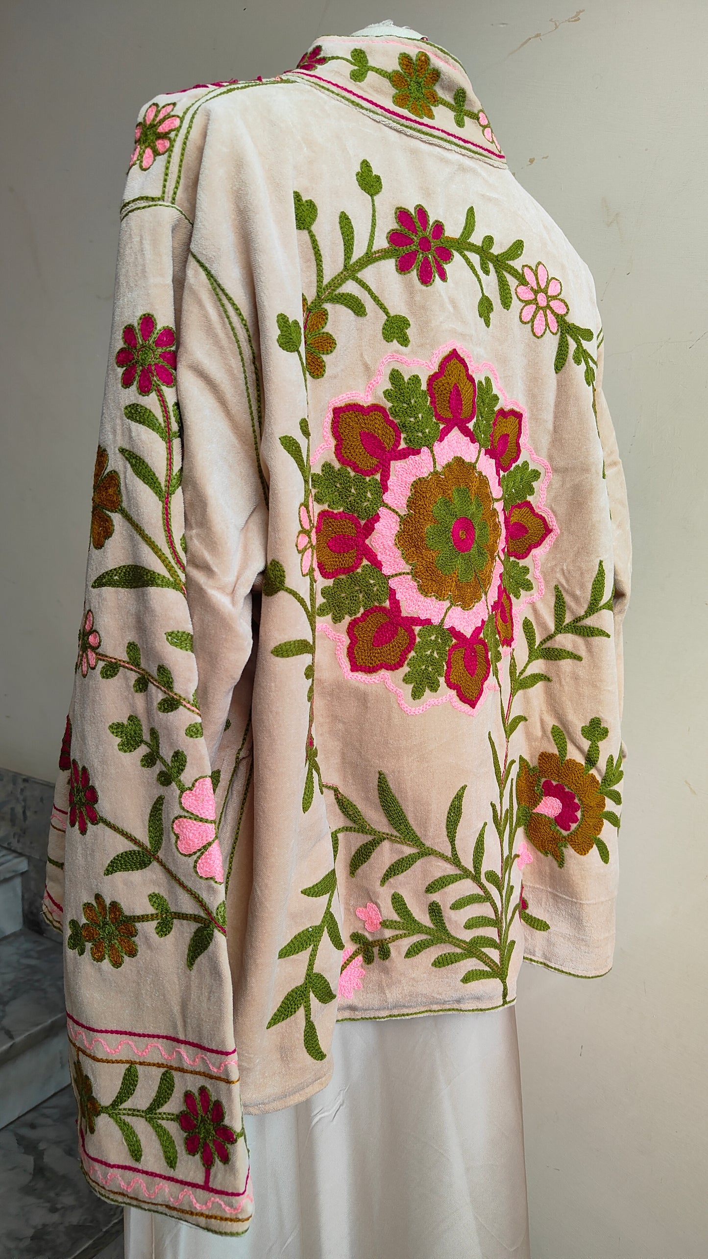 Giacca Boho con Tasche Laterali