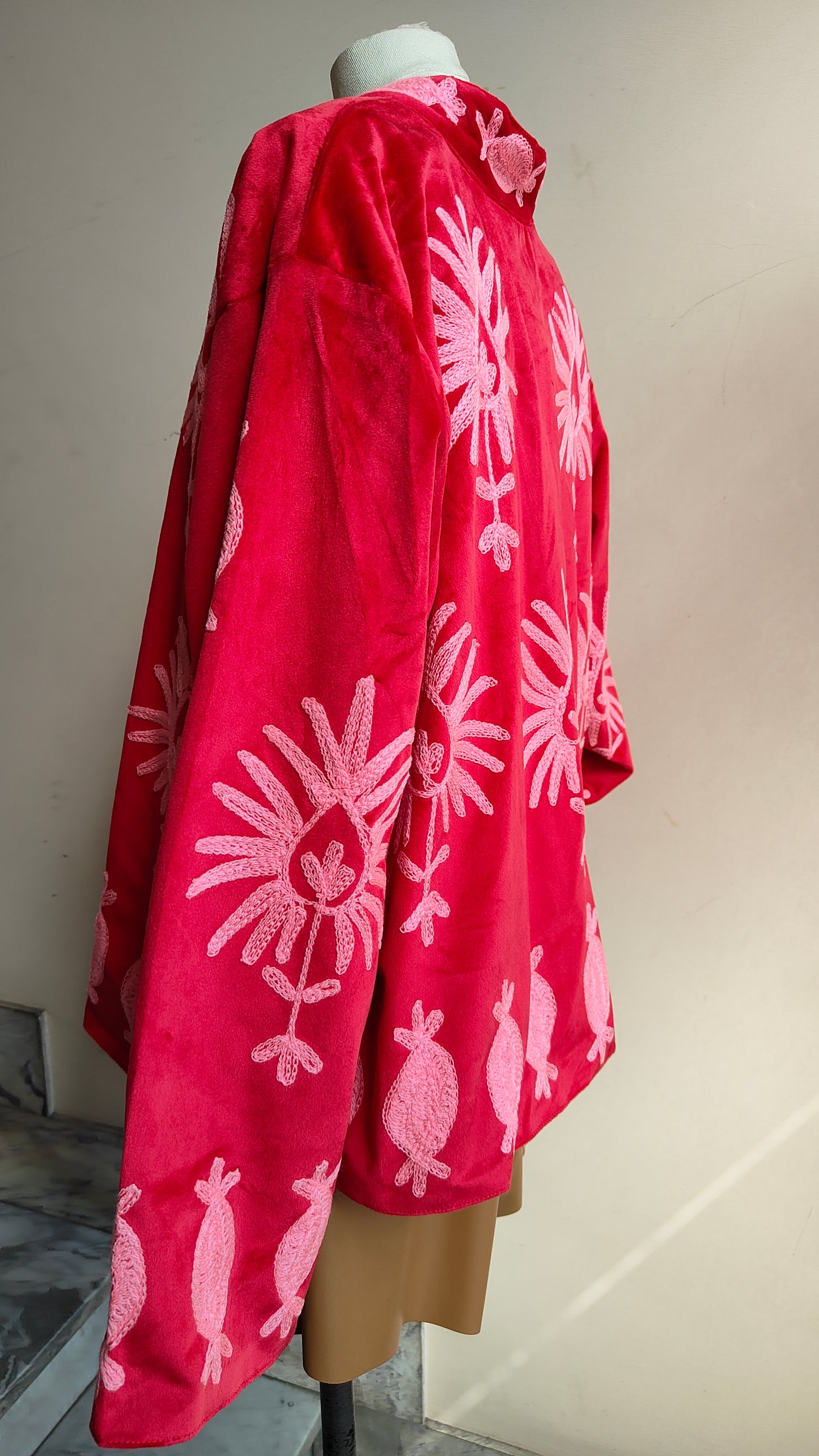 Giacca Boho con Tasche Laterali