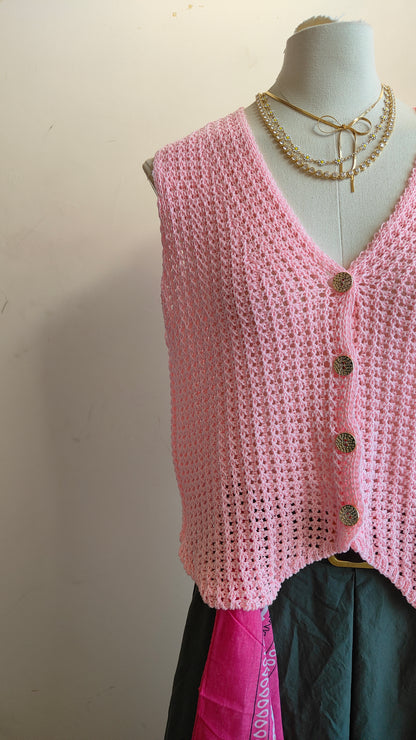 Gilet maglia grosso
