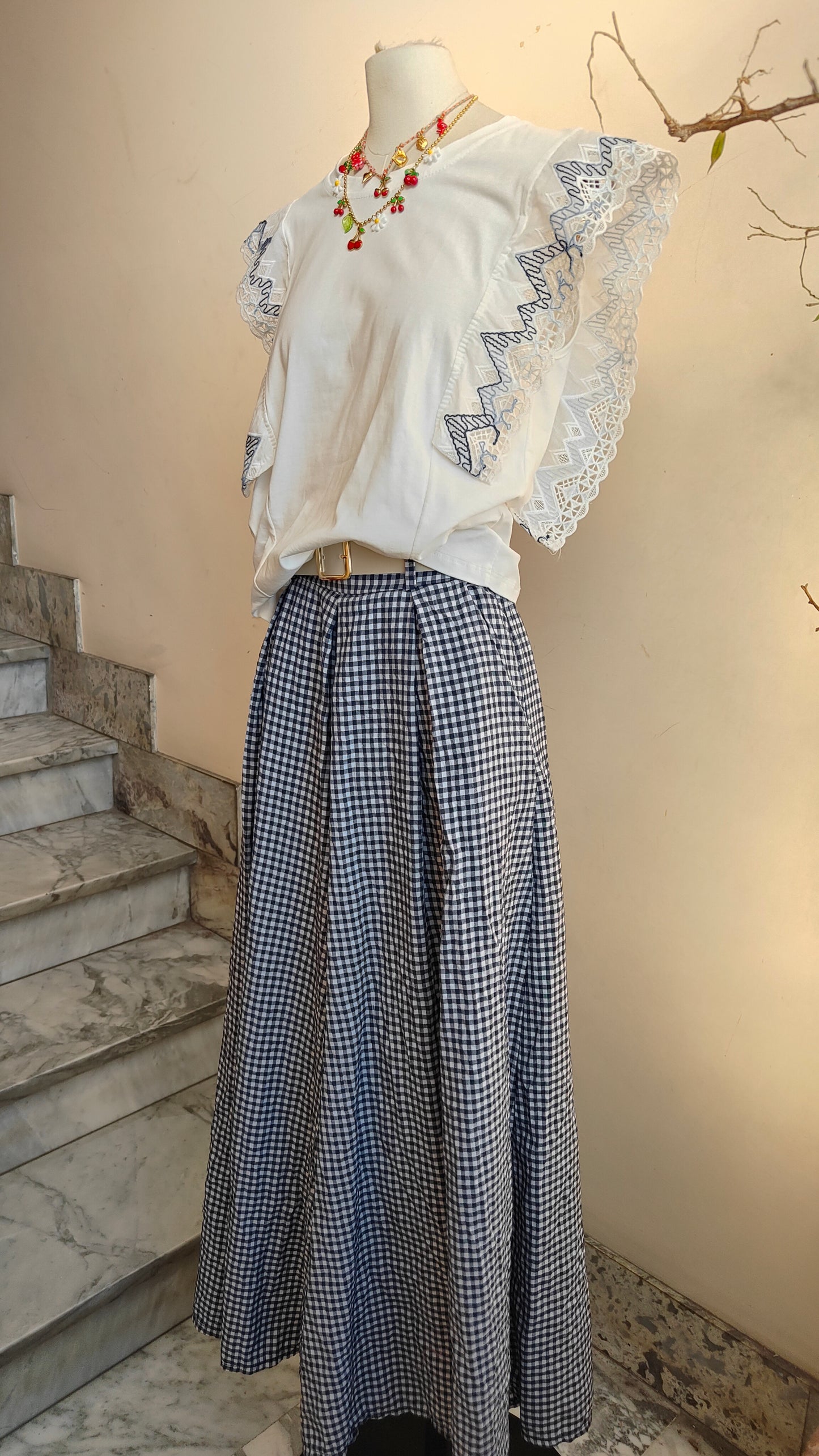 Gonna Pantalone Gingham