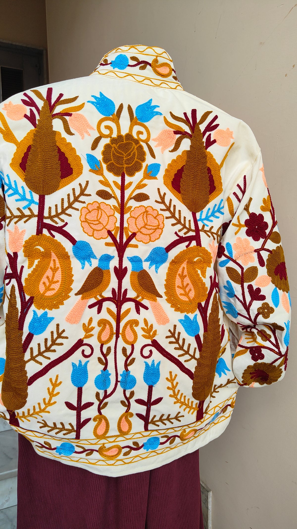 Giacca Boho con Tasche Laterali