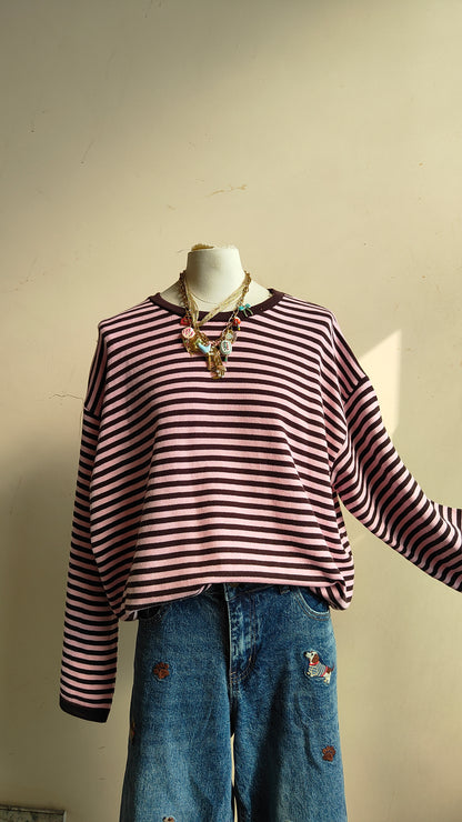 Maglia Over a Righe
