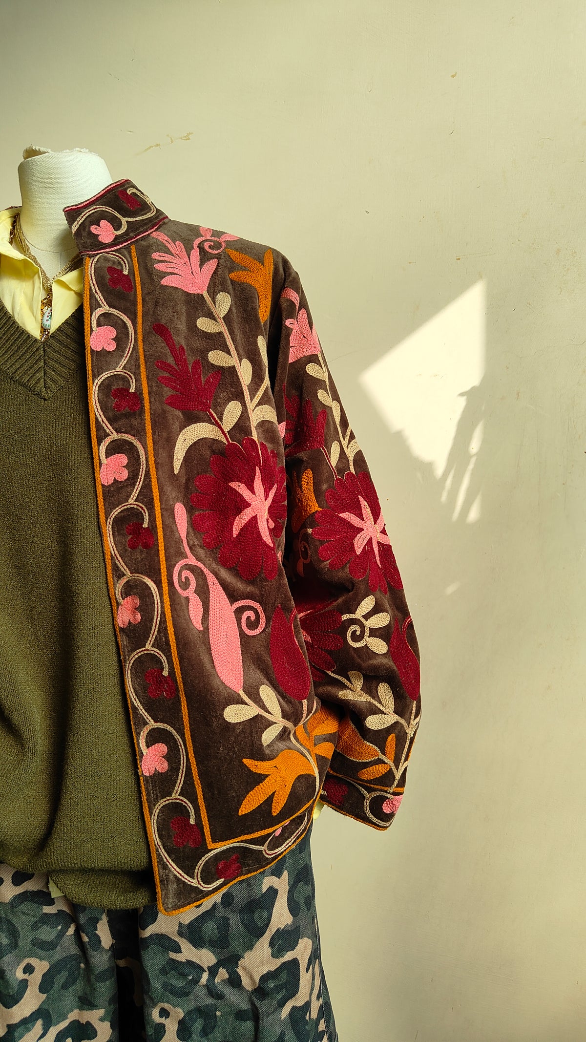 Giacca Boho con Tasche Laterali