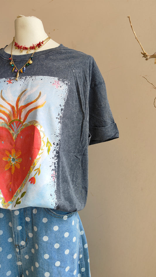 T-shirt Corazón Viva