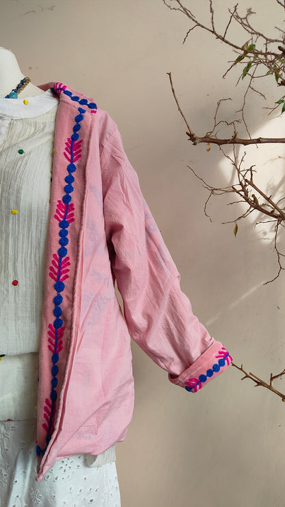 Giacca Boho con Tasche Laterali