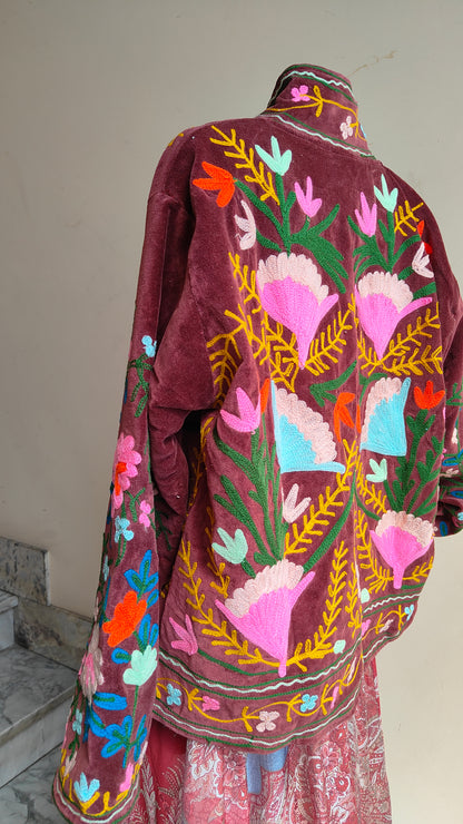 Giacca Boho con Tasche Laterali