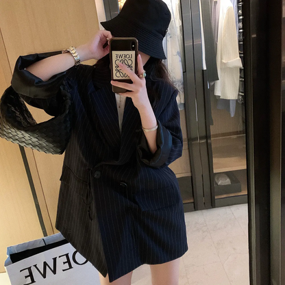 Blazer gessato doppio petto