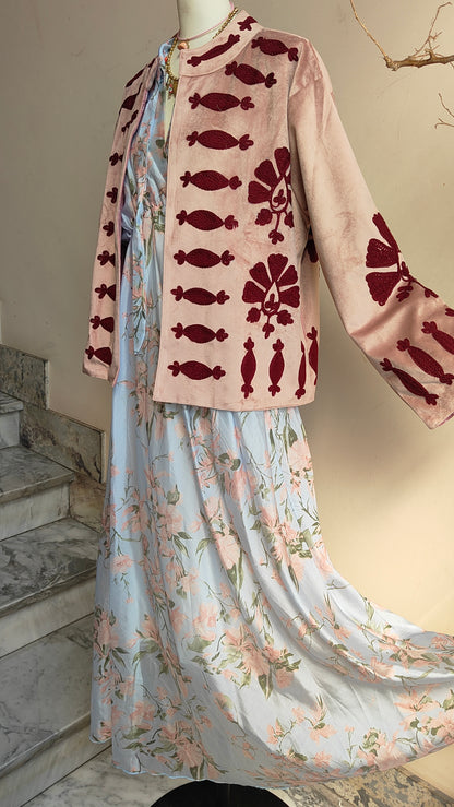 Giacca Boho con Tasche Laterali