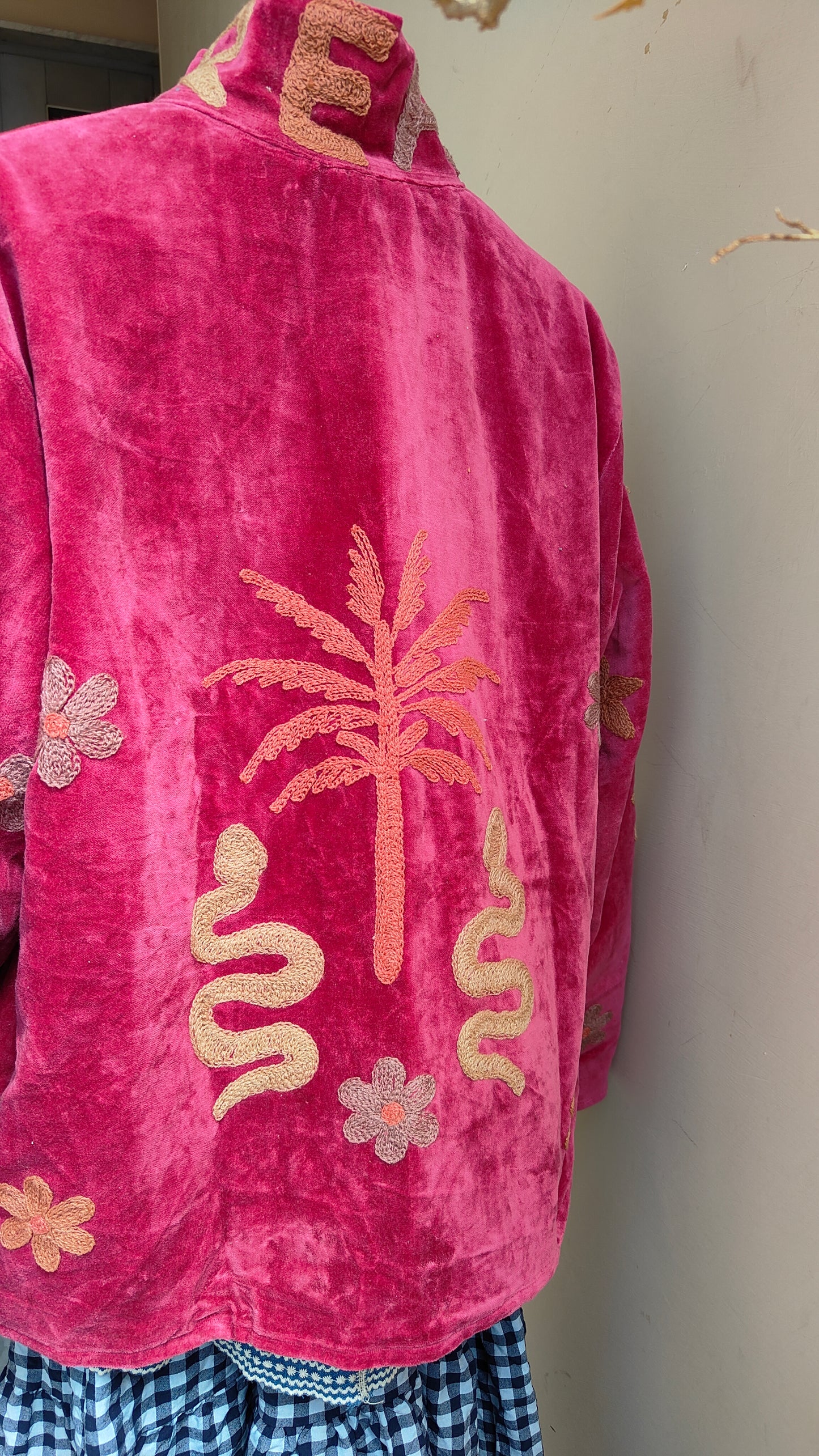 Giacca Boho con Tasche Laterali