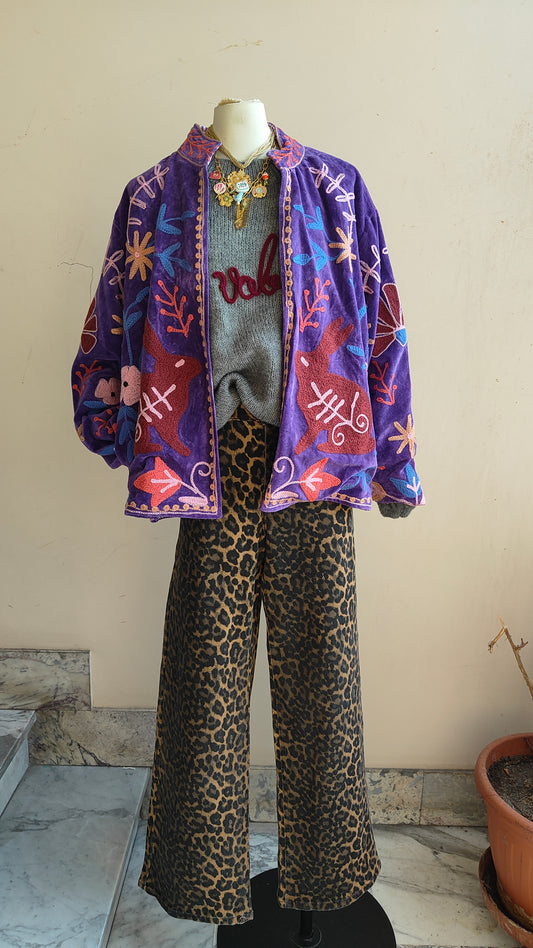 Giacca Boho con Tasche Laterali