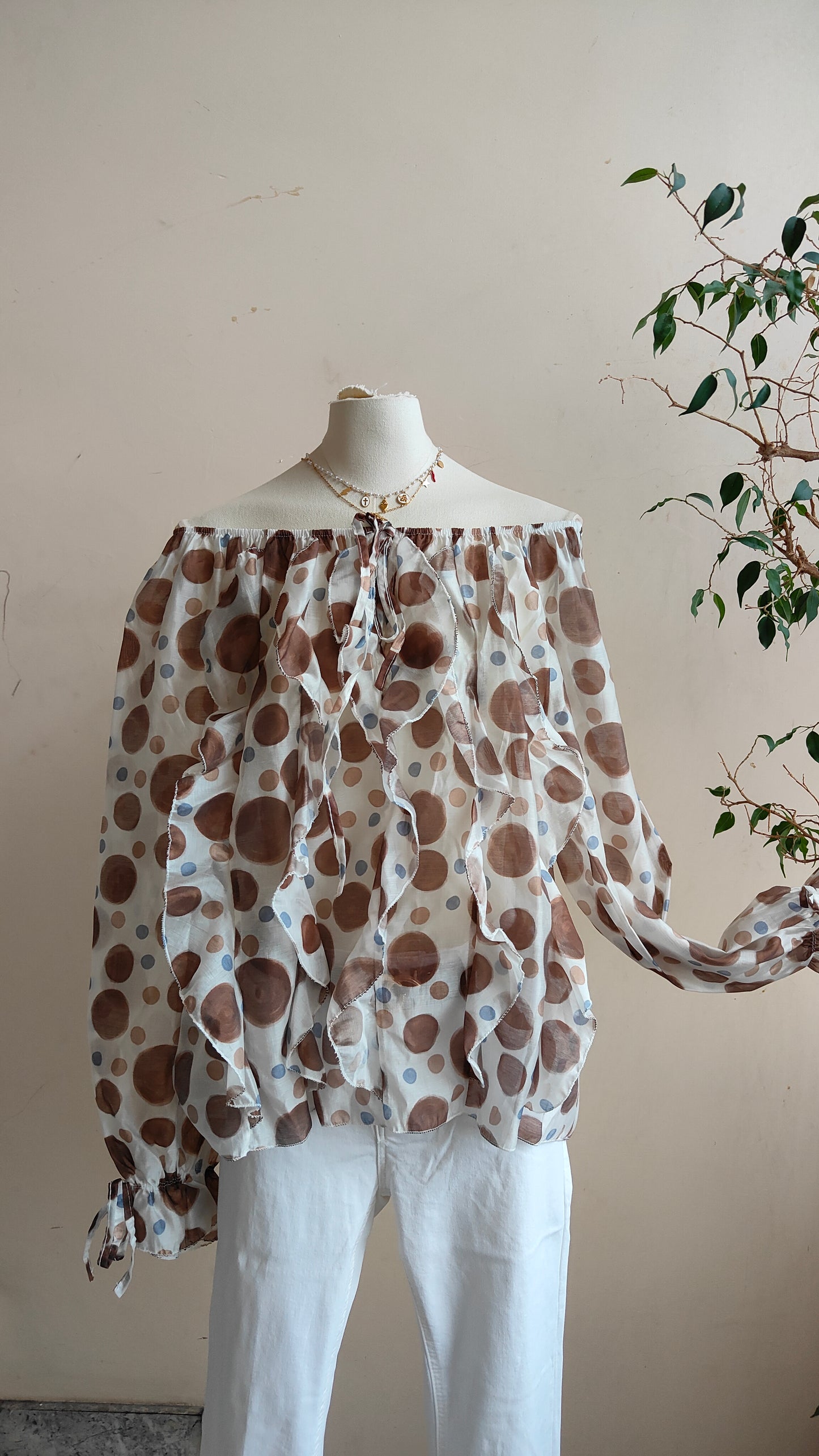 Blusa Capri Pois