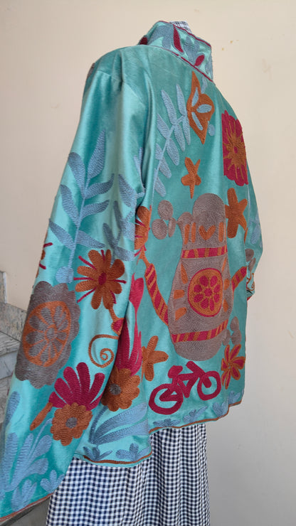 Giacca Boho con Tasche Laterali