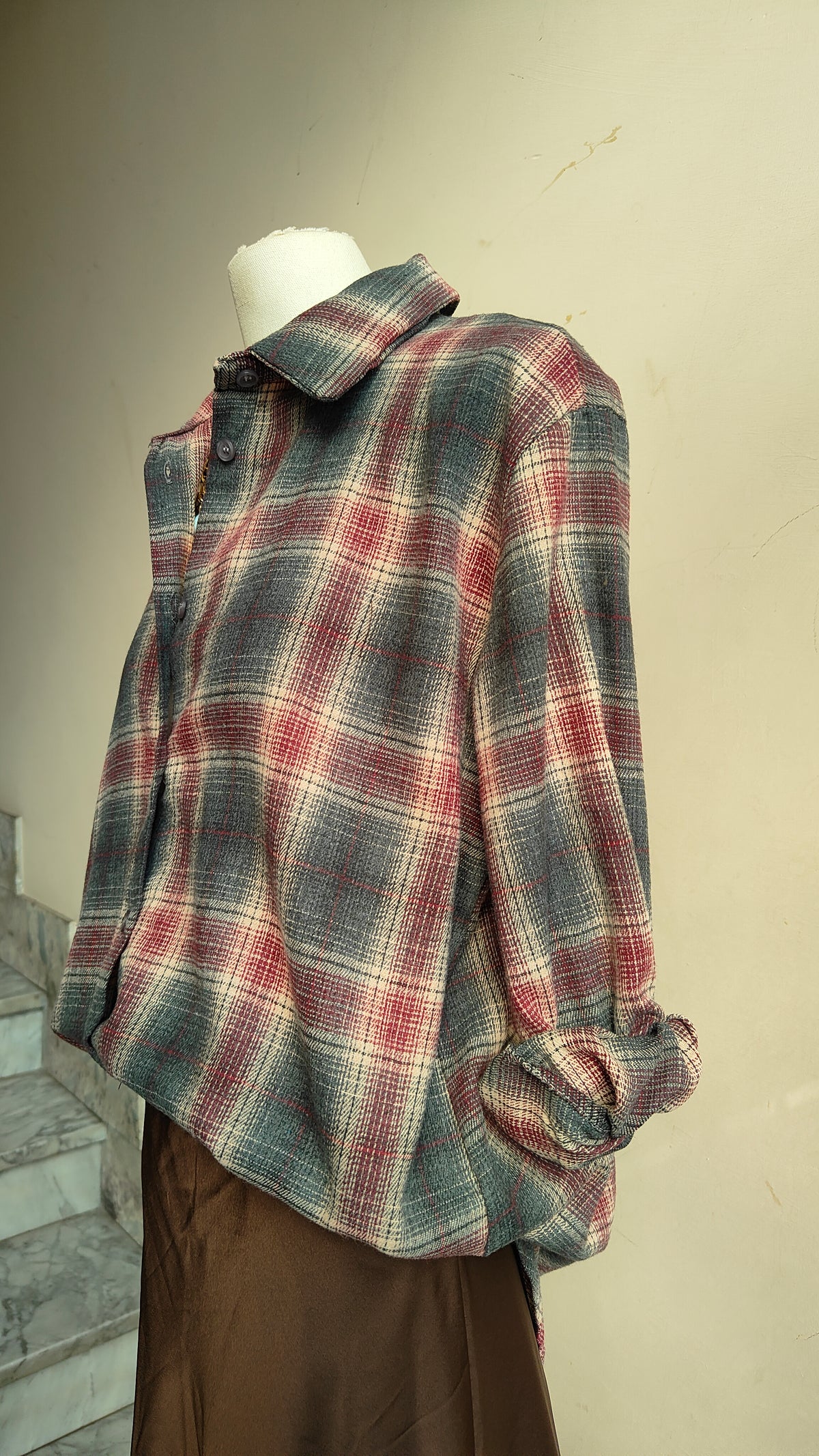 Camicia Tartan Oversize