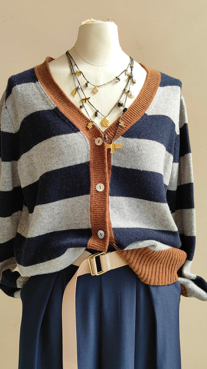 Cardigan Riviera a righe