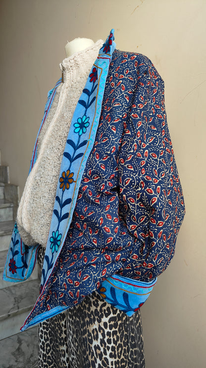 Giacca Boho con Tasche Laterali