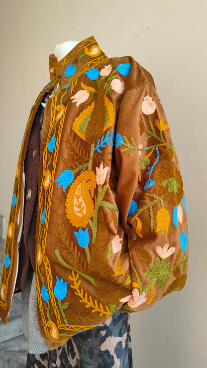 Giacca Boho con Tasche Laterali