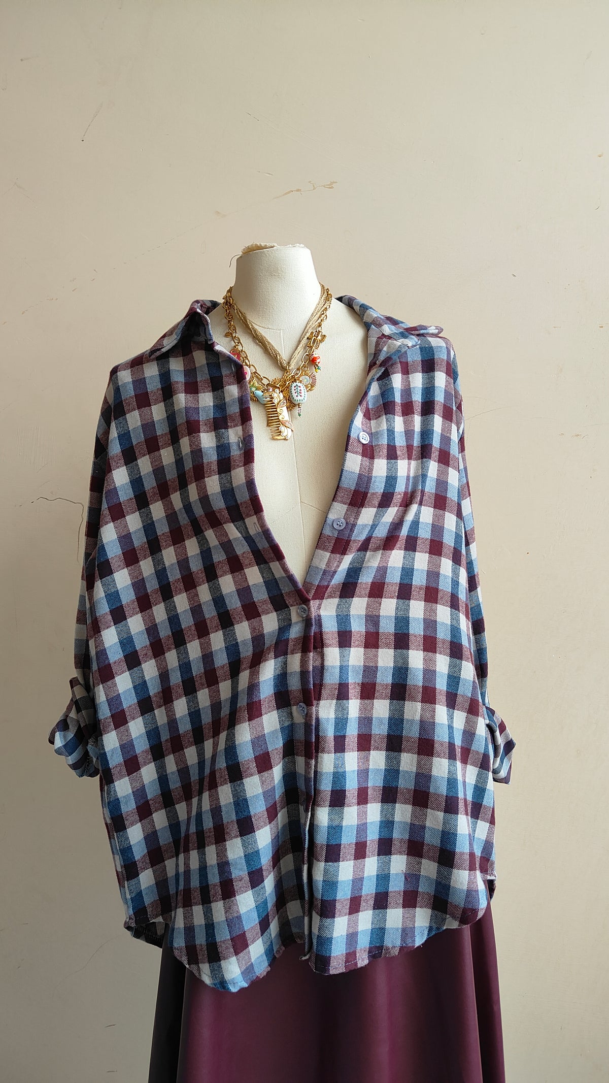 CAMICIA CHECK OVERSIZE