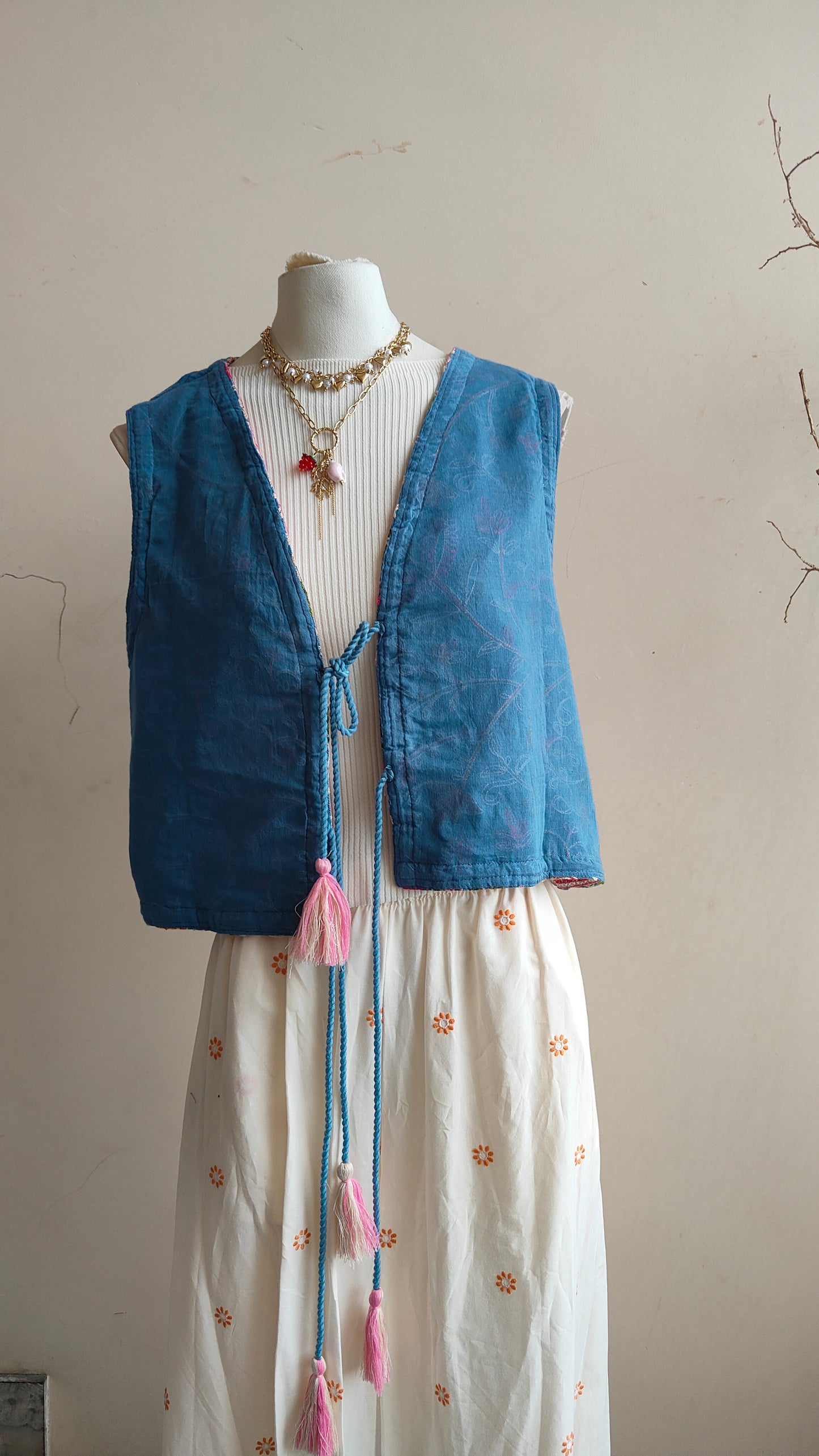 Gilet Reversibile Intreccio