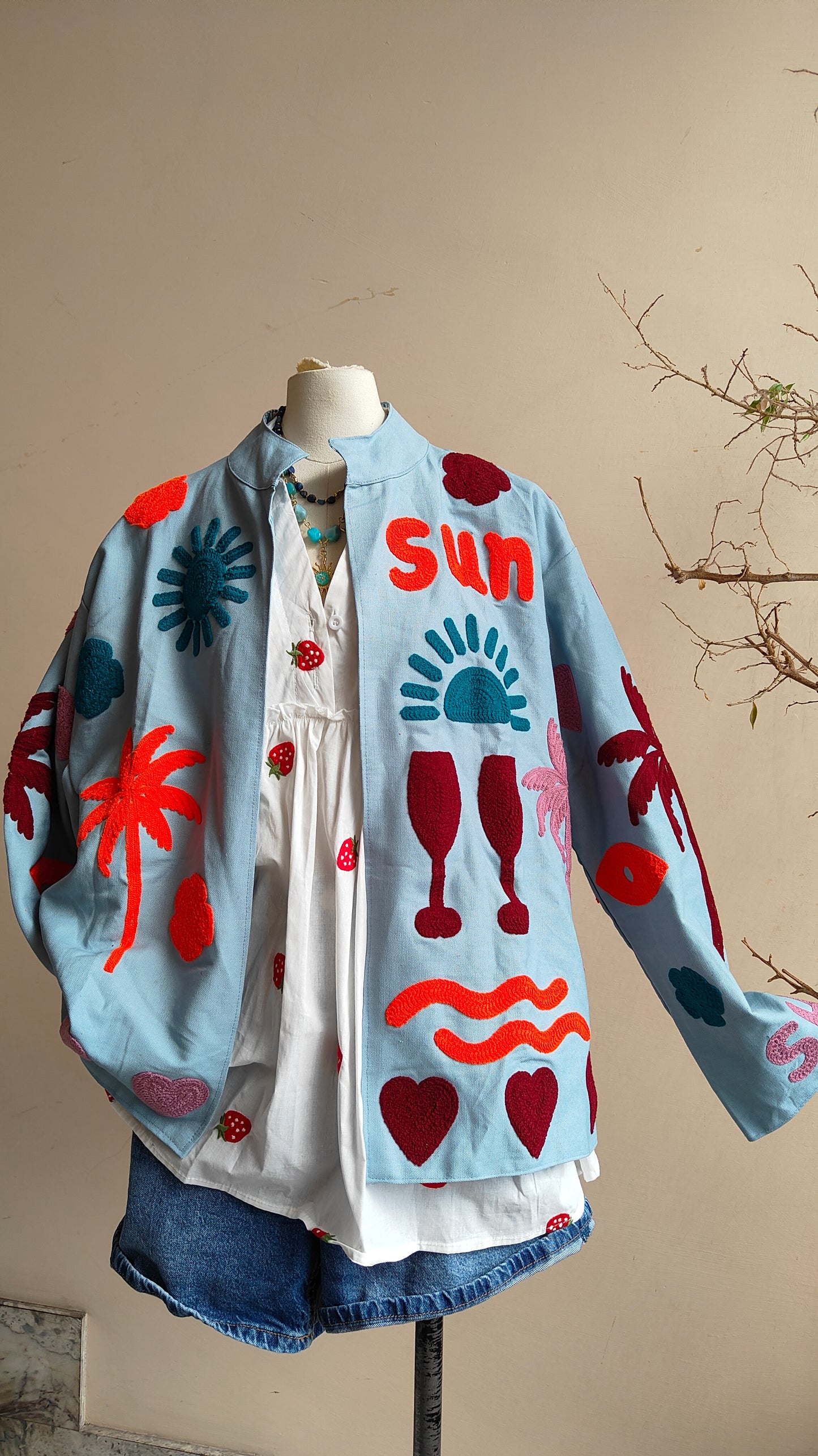 Giacca Boho Denim