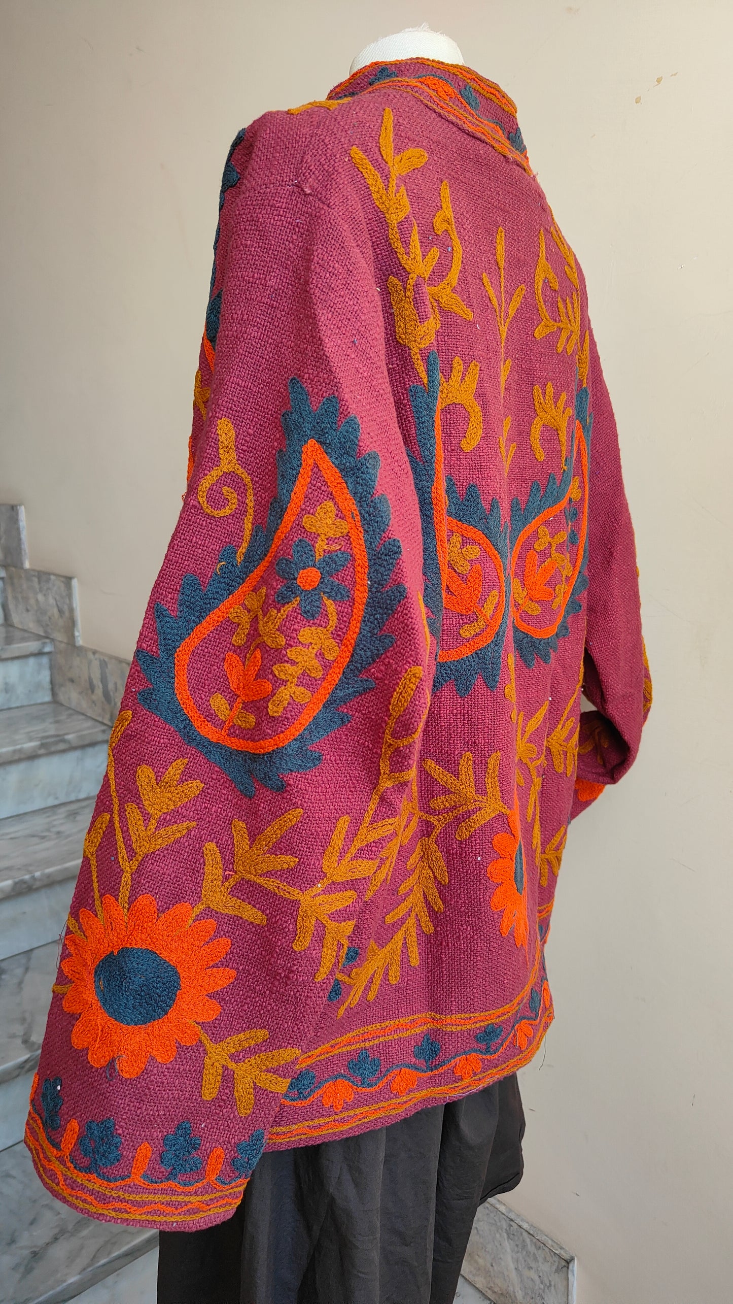 Giacca Boho tasche Canapa