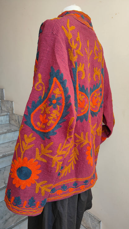 Giacca Boho tasche Canapa