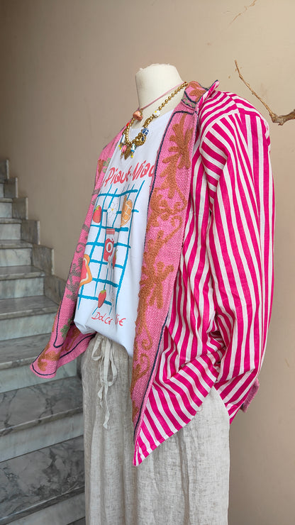 Giacca Boho tasche Canapa