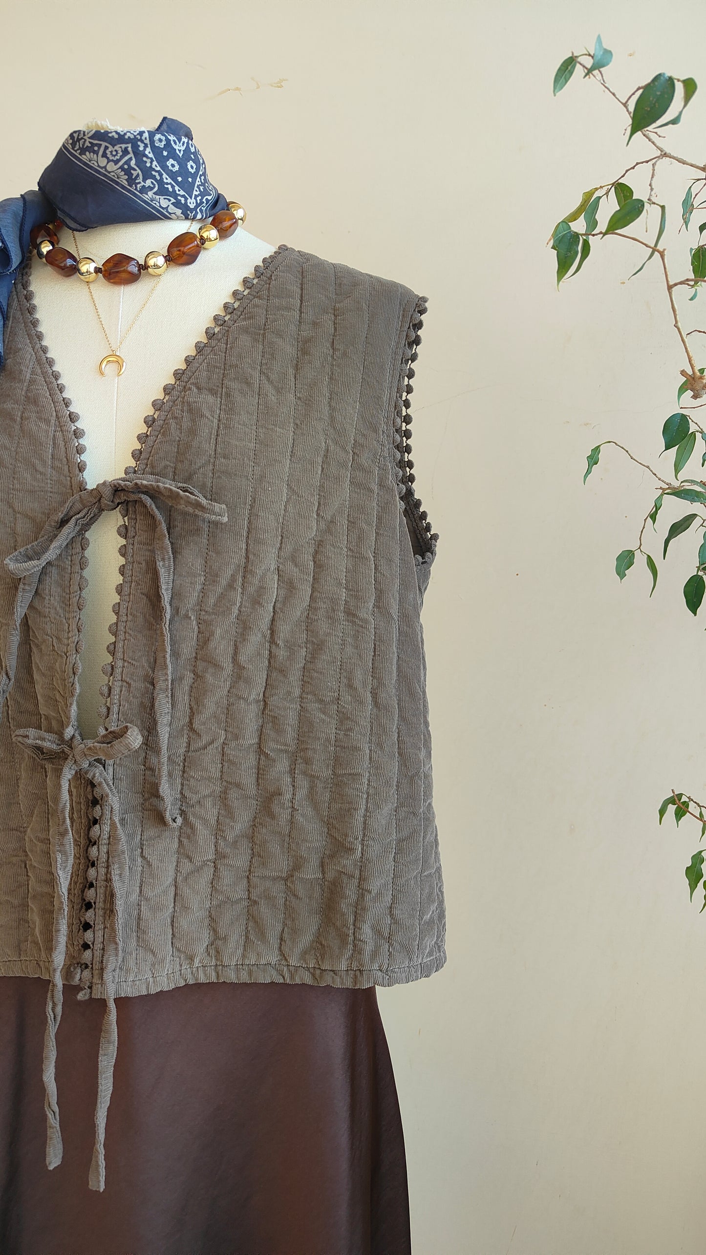 Gilet Trapuntato in Cotone