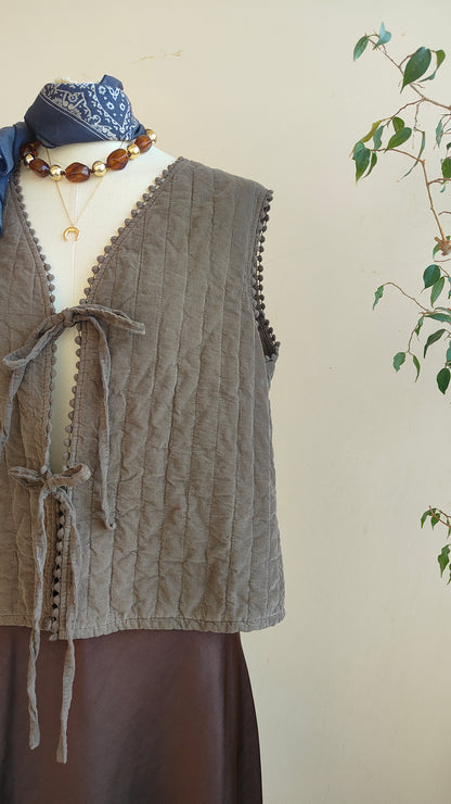 Gilet Trapuntato in Cotone