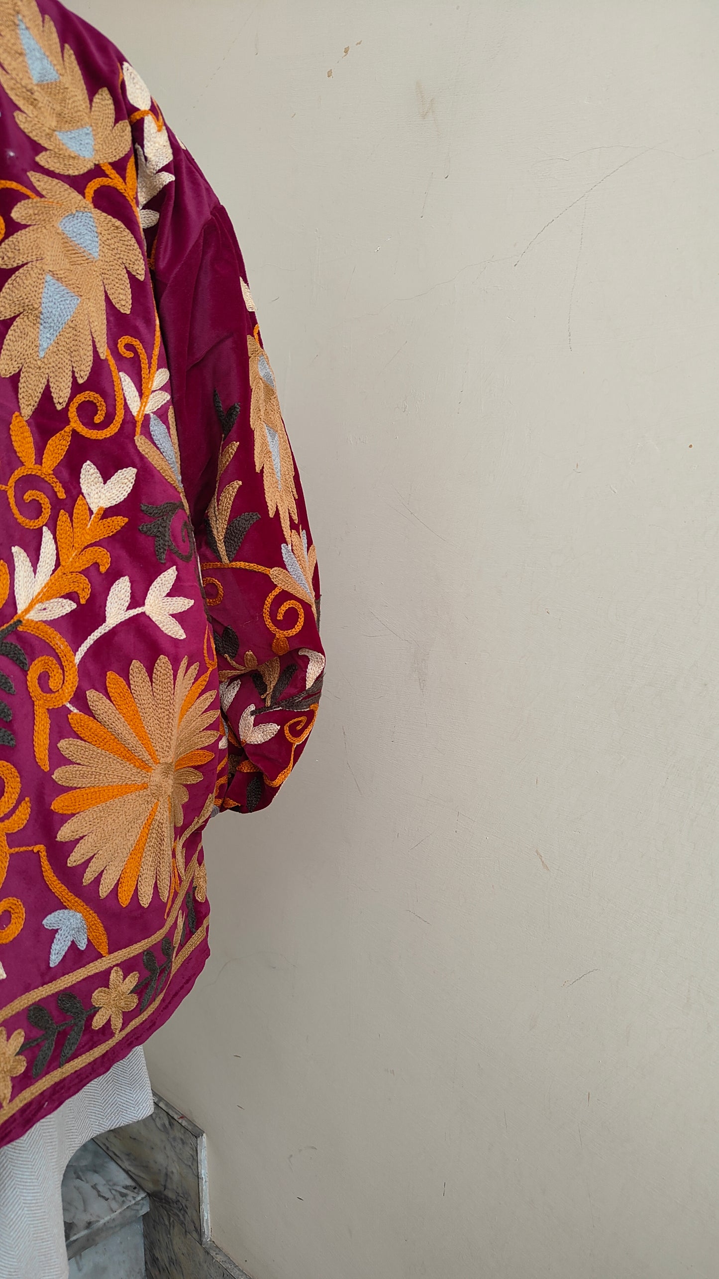 Giacca Boho con Tasche Laterali