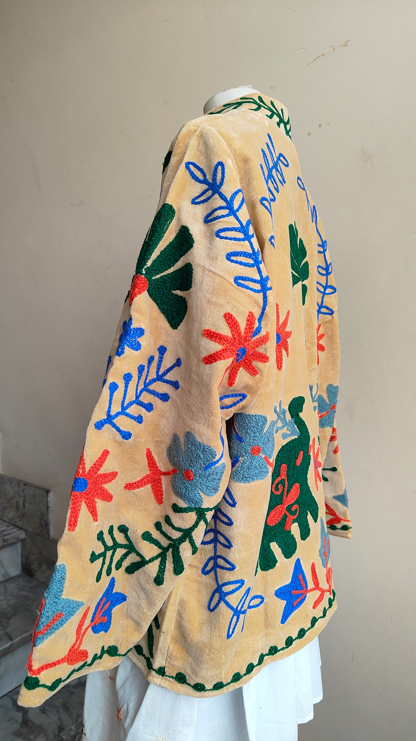Giacca Boho con Tasche Laterali