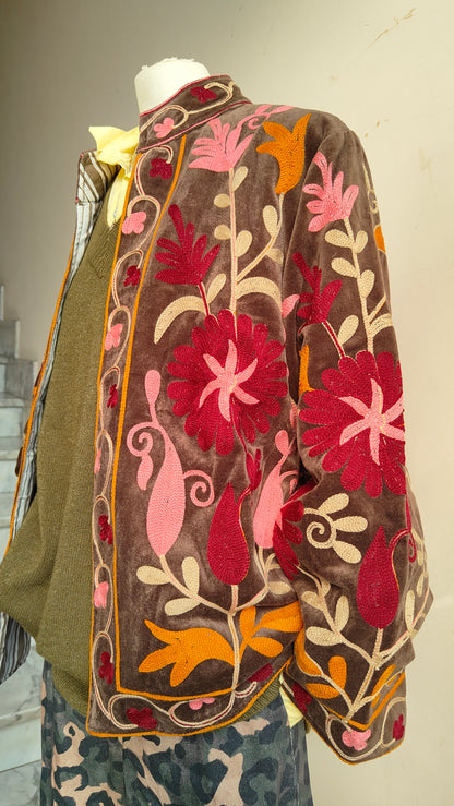 Giacca Boho con Tasche Laterali