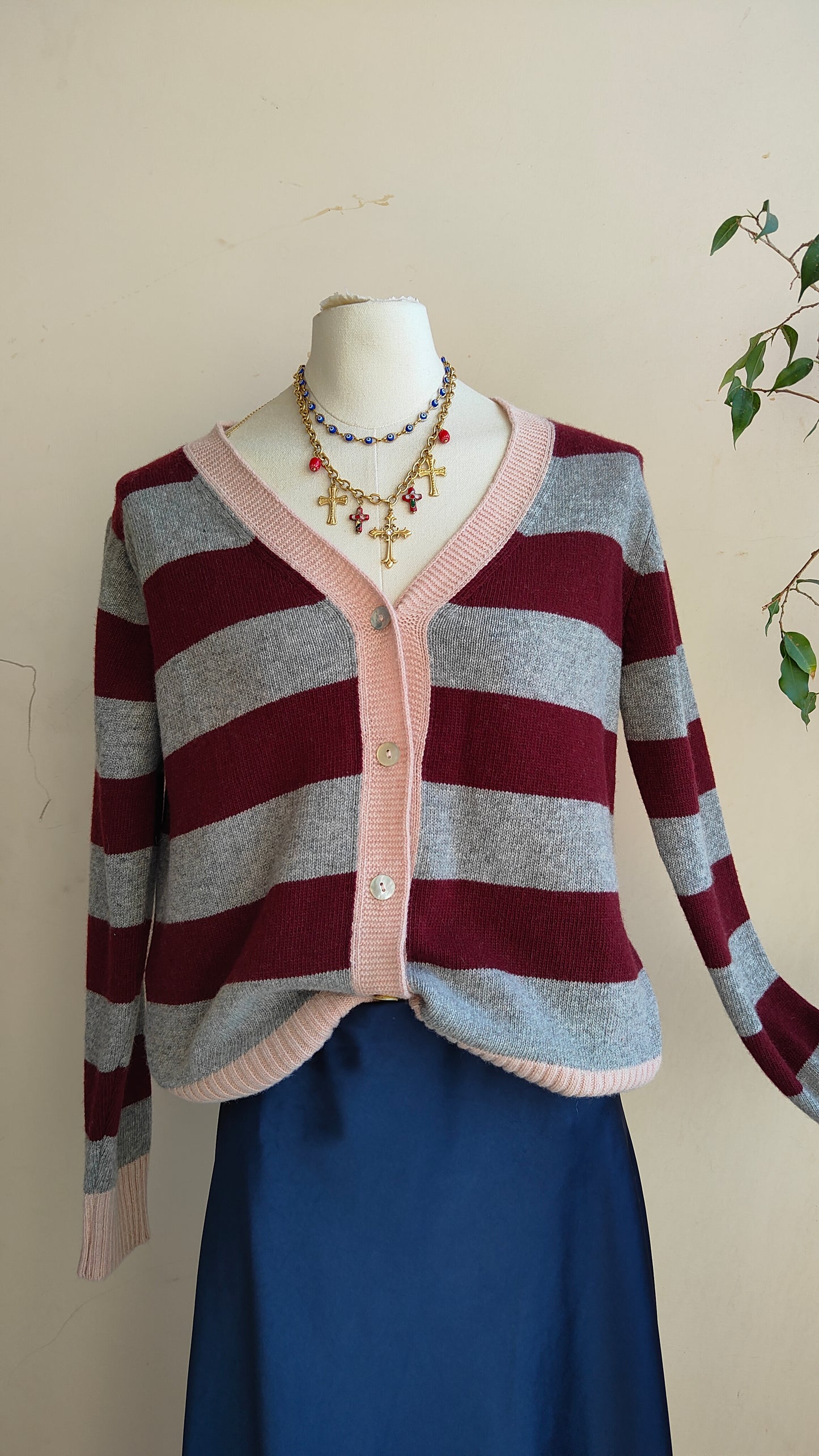 Cardigan Riviera a righe