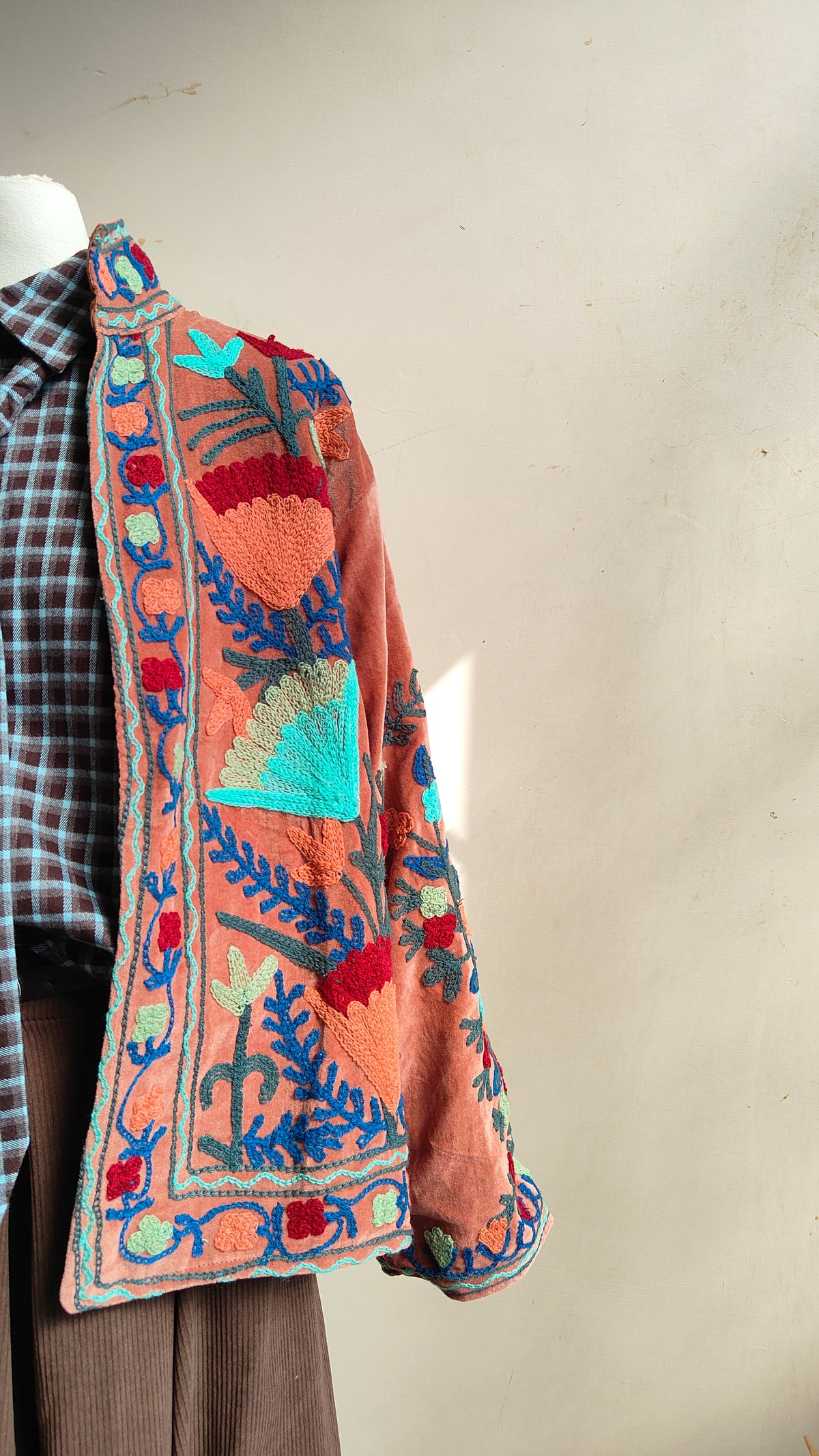 Giacca Boho con Tasche Laterali