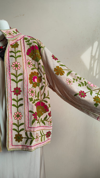 Giacca Boho con Tasche Laterali