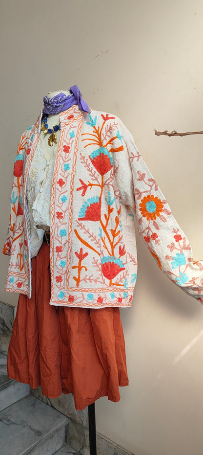 Giacca Boho tasche Canapa