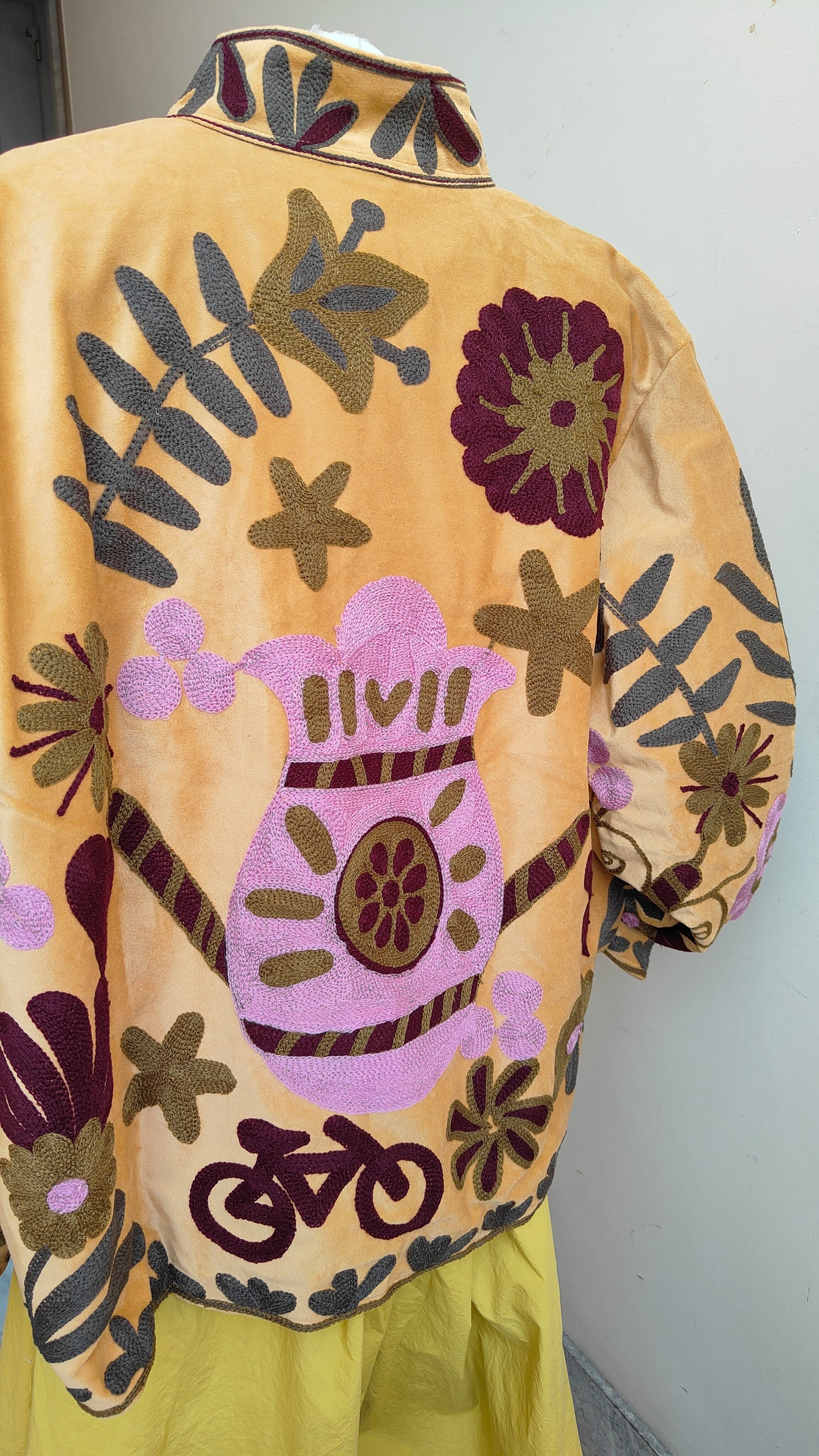 Giacca Boho con Tasche Laterali