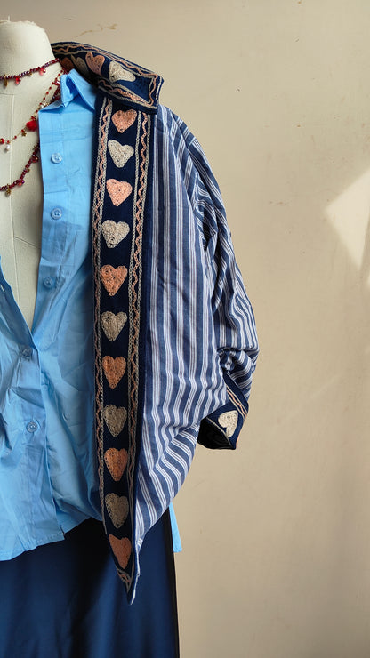 Giacca Boho con Tasche Laterali