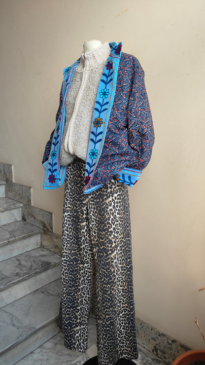 Giacca Boho con Tasche Laterali