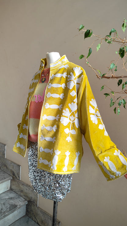 Giacca Boho con Tasche Laterali