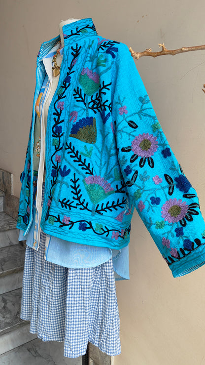 Giacca Boho tasche Canapa