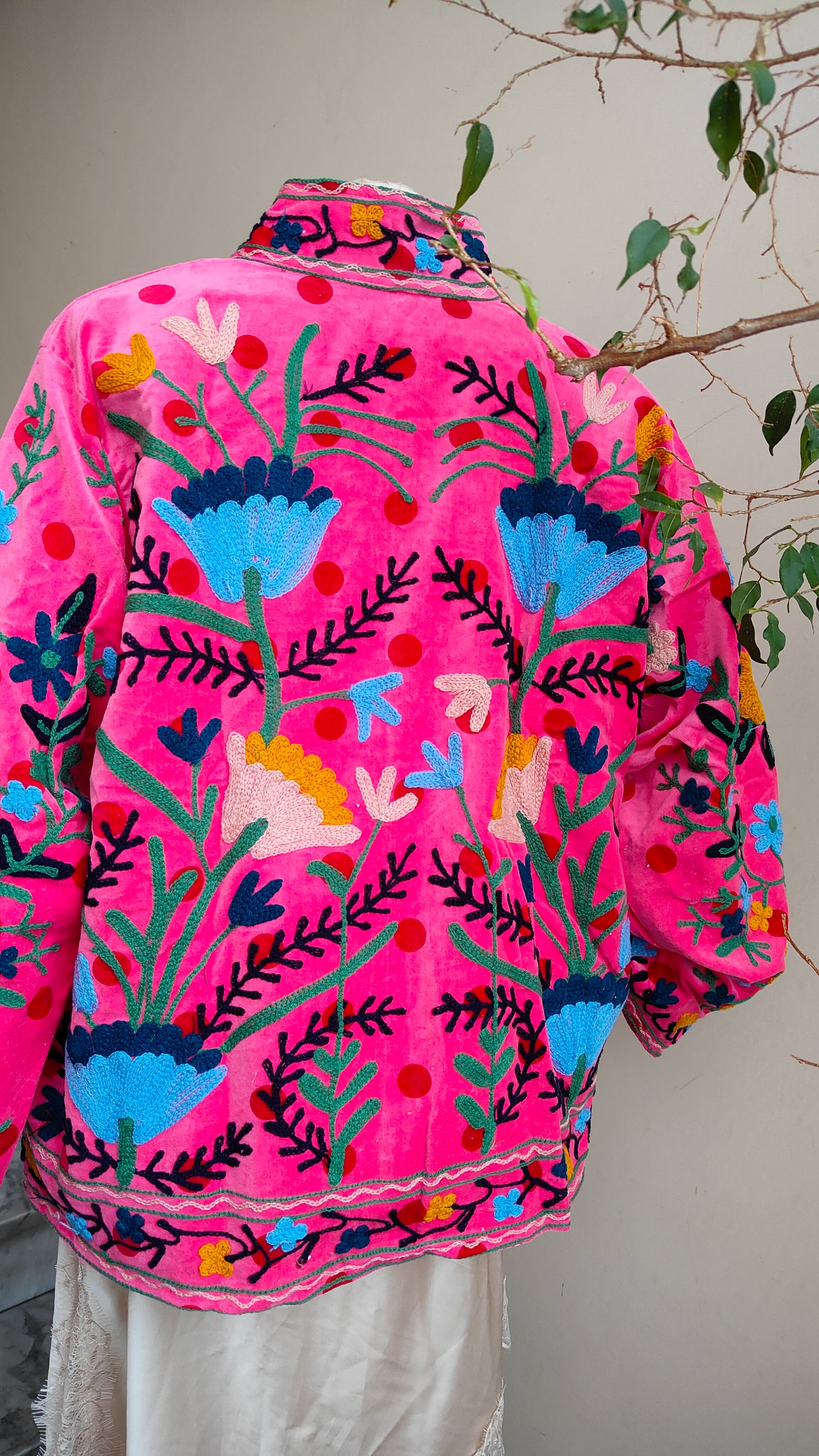 Giacca Boho con Tasche Laterali